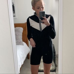 Zara half zip sweater with chevron detail